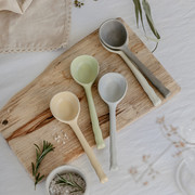 日式小汤勺陶瓷勺子长柄，调羹高颜值汤匙，家用可爱ins风甜品勺餐具