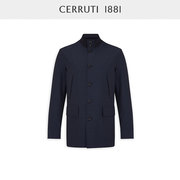 cerruti1881男装，秋商务休闲男式茄克，翻领纯色夹克外套c3951ei011
