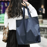居家家日式尼龙手提袋大号单肩购物袋，环保布袋子(布袋子)可折叠便携买菜包