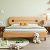 全实木儿童床橡木1.2米单人床小床现代简约1.5米男孩女孩儿童房床