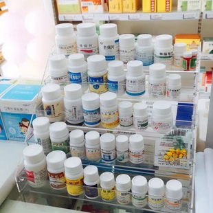药品小货架超市卫生所药品，架子桌上小展示架架药房药店陈列架