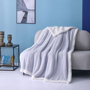水星家纺毯子超柔双面触感毛毯午睡空调毯加厚法兰绒200×23