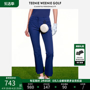 TeenieWeenieGolf小熊高尔夫女装春装运动黑色裤子休闲裤长裤防晒