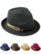 礼帽男女通用舞台爵士帽时尚绅士帽春秋帽子毡帽英伦黑色小礼帽女