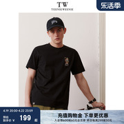 teenieweenie小熊男装夏季潮流休闲圆领，棉质短袖t恤情侣