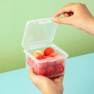水果收纳盒儿童宝宝外带便携零食盒，冰箱保鲜盒食品级水果盒小学生