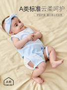 腿连防宝宝肚兜纯棉童，夏季薄款护肚子，婴儿护肚围凉着婴幼儿背心式