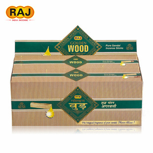 RAJ印度香 黄金木Wood 印度进口老山檀香手工香薰熏香线香
