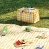 野餐篮网红春游野餐用品，户外野炊工具食物保温套装，可折叠露营篮子