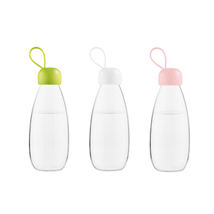 emoi基本生活环保随身杯学生儿童杯子便携塑料水杯可爱防漏随手瓶