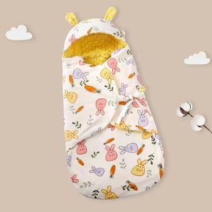 新生婴儿睡袋纯棉产房抱被襁褓，包初生儿双层宝宝，包被豆豆被a类