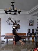 铁艺创意餐厅复古装饰品墙饰壁饰咖啡厅酒吧，客厅挂件乐器吉他