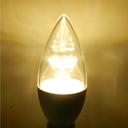 可调光led尖泡灯可控硅，无极调光无频闪，e14小螺口蜡烛灯水晶灯泡