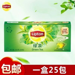 lipton立顿绿茶茶包25包*2g袋泡