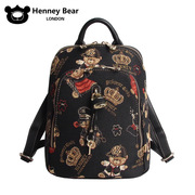 HENNEY BEAR轩尼小熊2023双肩书包背包旅行学院青年时尚女包