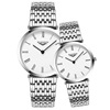 瑞士手表简约钢带情侣手表，男女士时尚，超薄石英表品牌防水