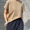 T285小米家韩国女装简约宽松短款落肩t恤夏季百搭纯棉显瘦显高新