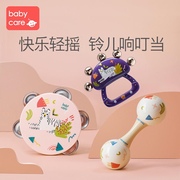 babycare婴儿铃鼓奥尔夫手摇铃，3-6个月新生宝宝，0-1岁益智早教玩具