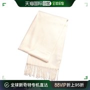 日本直邮nachu&diary女士，围巾米白色，舒适柔软保暖gmf7311c02