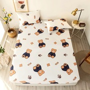 soft bed sheets fitted sheetB cotton pillow cases 床笠 枕套