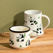 西比尔熊猫马克杯，陶瓷杯耐高温家用可爱水杯，子女咖啡杯送人高颜值