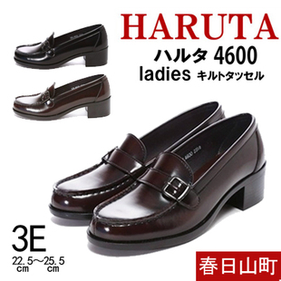 包税日本haruta4600高跟女生制服鞋带扣英伦日系小皮鞋乐