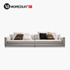 MOREDUO/意式极简客厅沙发Allen Sofa三位直排小户型布艺沙发组合