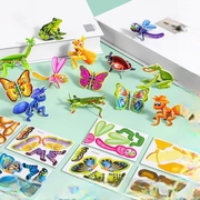 拼装3d立体昆虫拼图儿童小玩具，益智动手模型，恐龙趣味结构动物思维