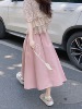 5.31 八折仅一天！夏季韩版中长款粉色半身裙A字裙女
