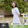 veromoda奥莱夏季法式淑女，甜美清新碎花a摆气质连衣裙子