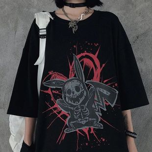 Dark style series T-shirts欧美搞怪y2k暗黑风格系列短袖印花T恤