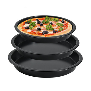 披萨盘饼底烤盘家用烘焙蛋糕模具商用6/8/10寸pizza比萨专用烤箱