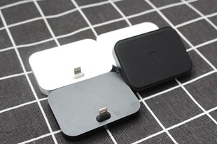 iphone闪电基座适用于苹果手机充电底座，dock金属支架快充底座桌面