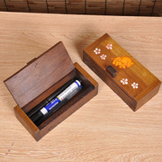 实木收纳盒文具盒木质盒子，首饰盒桌面收纳整理泰式手绘大象装饰盒