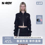 nerdy2023年秋辣妹设计感套装，女韩版复古高腰，半身裙牛仔外套
