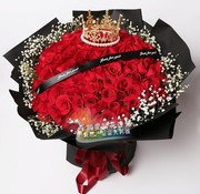 鲜花速递同城99朵红玫瑰求婚花束，结婚纪念日鲜花生日，订鲜花送北京