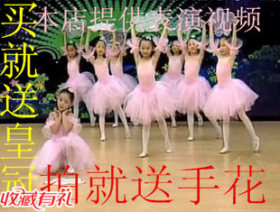 六一幼儿追梦舞蹈服儿童演出服少儿表演服粉色公主裙蓬蓬裙云朵女