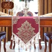 美式古典桌旗欧式桌布装饰长条，中式餐桌旗布床旗床尾巾茶几旗