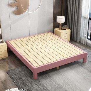 榻榻米床架简约布艺松木床，榻榻米学生床，0.8单人1.5米1.8米双人床