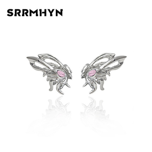 srrmhyn超仙锆石精灵，蝴蝶翅膀耳骨夹2024年潮轻奢无耳洞耳饰