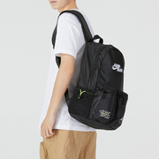 Nike耐克双肩包学生书包2024春大容量黑色男包电脑包休闲背包