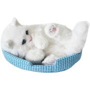 仿真宠物小猫摆件动物布偶会叫猫咪毛G绒玩具猫猫公仔玩偶假猫娃