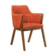北欧实木餐椅家用创意，时尚梳妆椅设计师，休闲高靠背椅咖啡厅椅定制