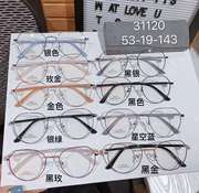 合金金属彩色眼镜框配近视，潮款舒适眼镜架，百搭耐腐好卖好货31120