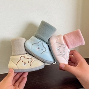婴儿鞋子春秋季0-1岁软底布鞋男女宝宝鞋子6-9-12个月不掉步前鞋7