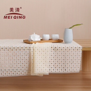 实木茶几桌布蕾丝镂空桌垫长方形客厅茶几布日式pvc简约白色台布