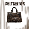 Cultivator原创小众欧美时尚古铜色做旧斜挎手提朋克风摇滚机车包