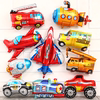 卡通汽车铝膜气球男孩生日派对布置宝宝周岁儿童飞机玩具场景装饰