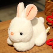 仿真兔子毛绒公仔，可爱小白兔玩具，儿童玩偶礼物兔年吉祥物