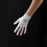 2024春季女式双手，高尔夫手套防滑耐磨透气进口超纤打孔布